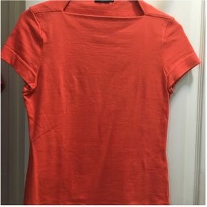 Kate spade saturday orange boat neck top shirt blouse size xs see photos
